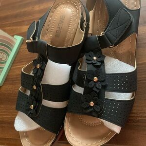 Brand new wedge sandals